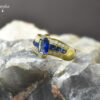 Blue Sapphire & Diamond ring