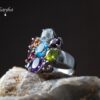 Multi-Coloured stone Ring