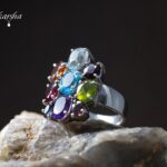 Multi-Coloured stone Ring