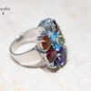 Multi-Coloured stone Ring