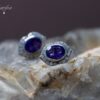 3-1 Amethyst & White Topaz Earrings