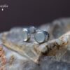 Oval Moonstone Studs