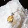Citrine Oval Pendent