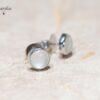 Oval Moonstone Studs