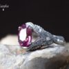 10-1 Tourmaline & White Sapphire Ring