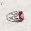 10-2 Tourmaline & White Sapphire Ring