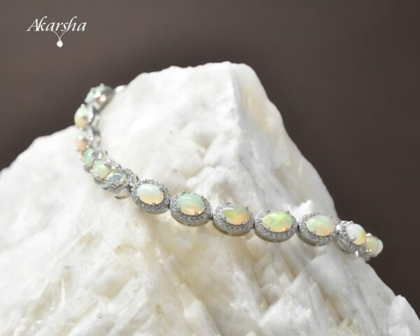 Opal Silver Bracelet