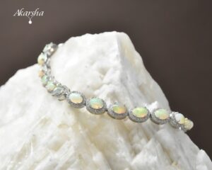 Opal Silver bracelet