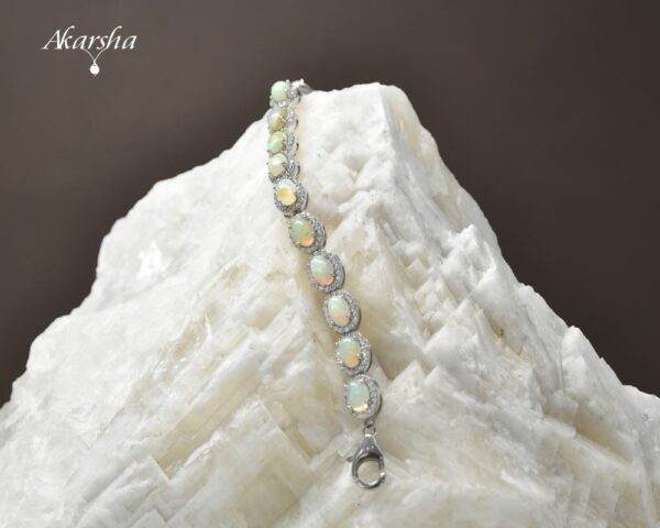 Opal Silver Bracelet