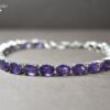 Amethyst Silver Bracelet