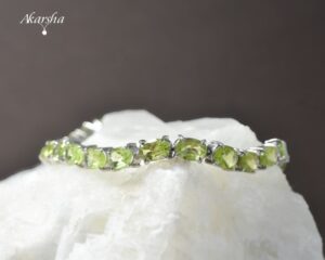 Peridot Silver Bracelet