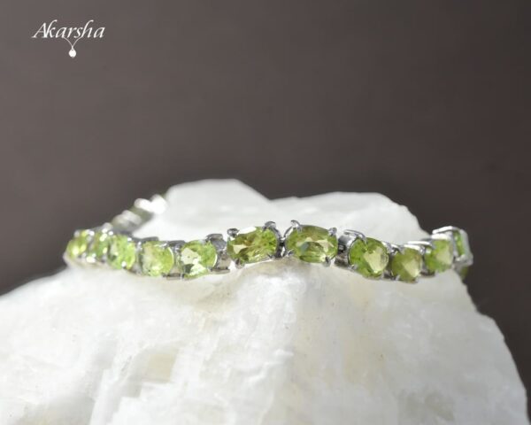 Peridot Silver Bracelet