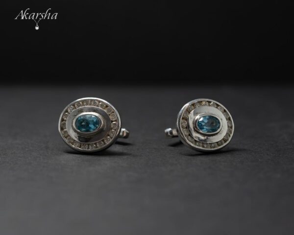 Blue Topaz Cufflinks