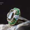 Tsavorite & Tourmaline Ring