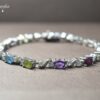 Multi-Colour Silver Bracelet