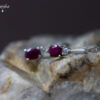 Ruby & White Sapphire Earrings