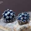 14-1 Blue Sapphire & White Sapphire Earrings