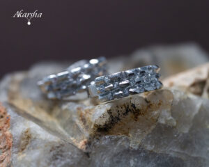White Sapphire Earrings