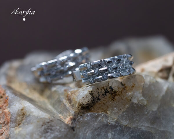 White Sapphire Earrings