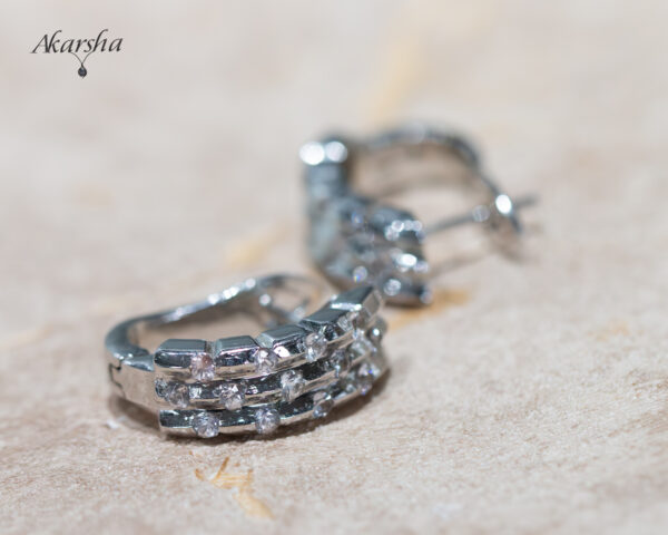 White Sapphire Earrings