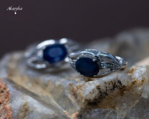 Blue Sapphire Earrings