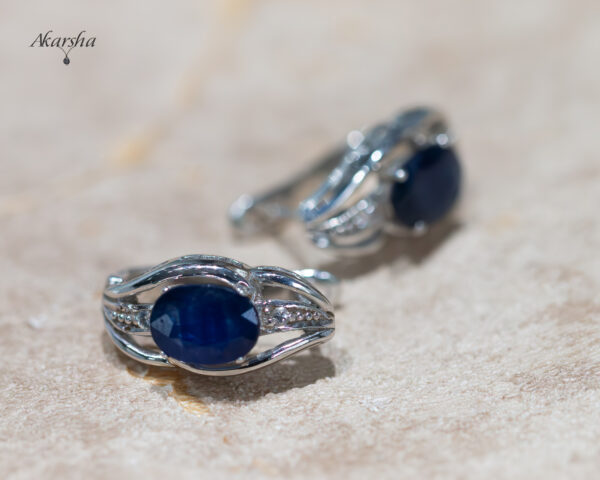 Blue Sapphire Earrings