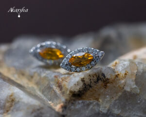 citrine&WTearrings