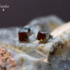 Hesonite Garnet Studs
