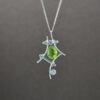 Peridot & White Topaz Pendant