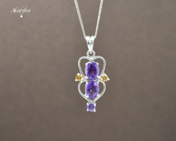 Amatheyst & Citrine Pendant