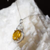 Citrine Oval Cluster Pendant