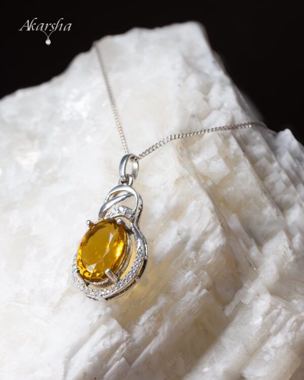 Citrine Oval Cluster Pendant