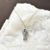 9-2 Blue Sapphire Elephant Pendant