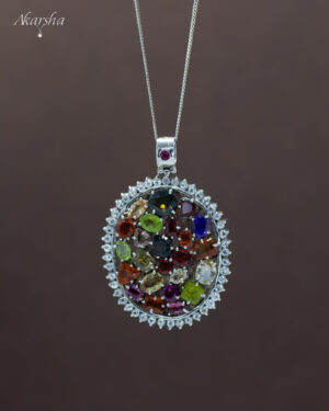 Multi-colour Stone Pendant